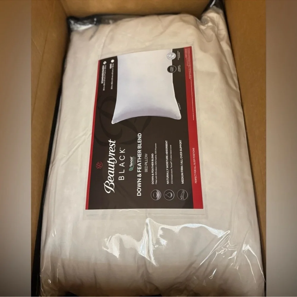 🎉LAST CHANCE🎉Beautyrest Black Luxury Goose Down And‎ Feather Pillow